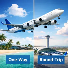 One Way Round Trip Flight Booking